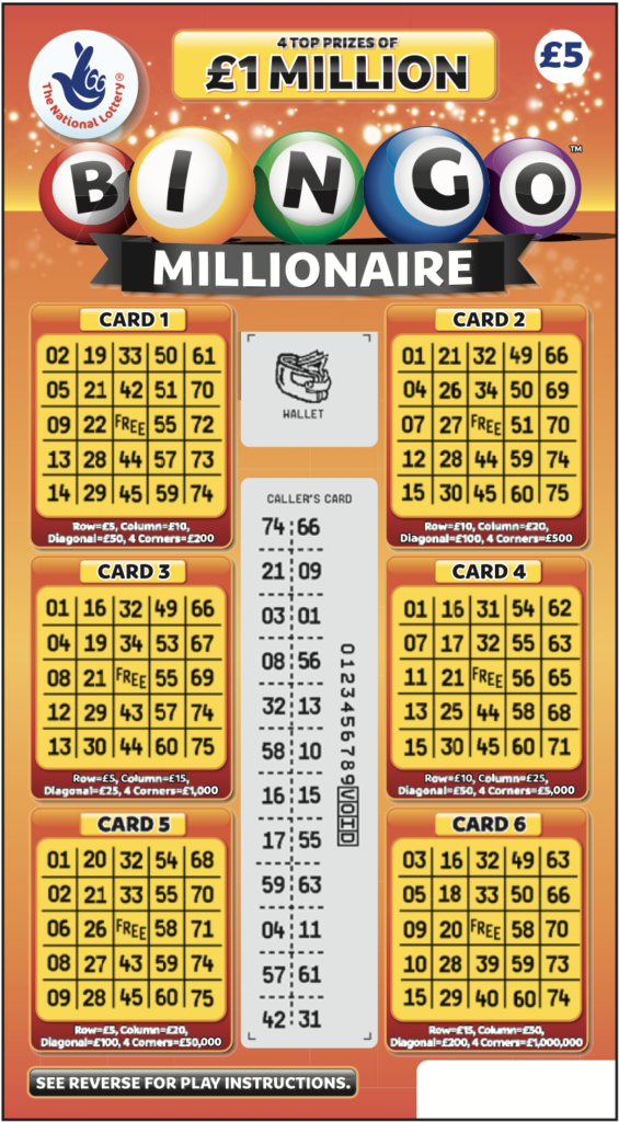 Bingo Millionaire Scratchcard