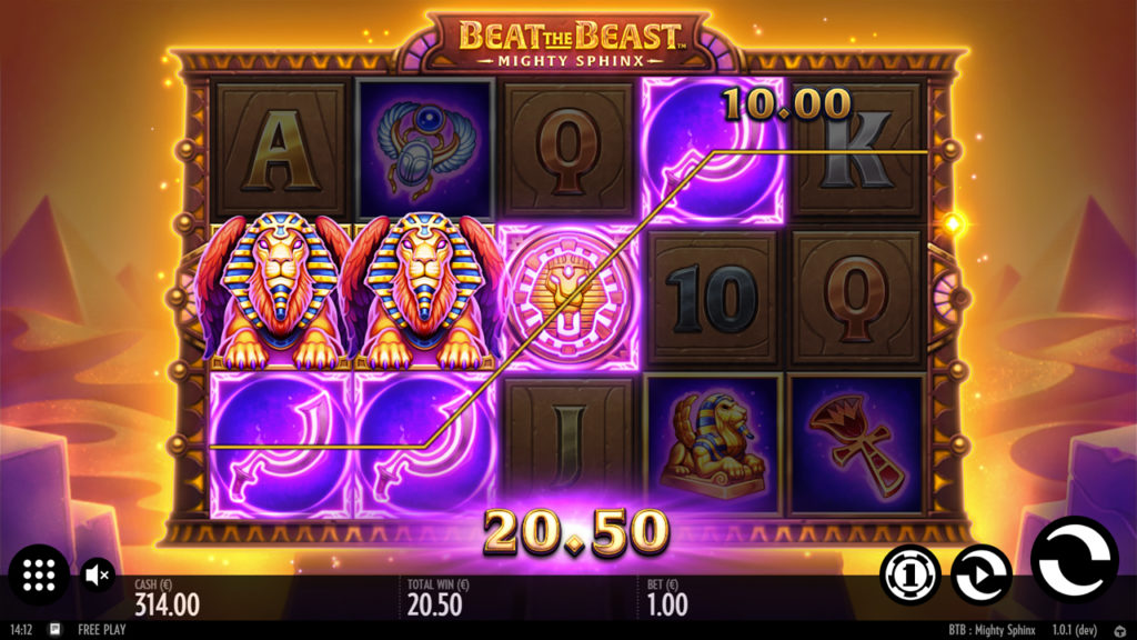 Beat the beast: mighty sphinx slot