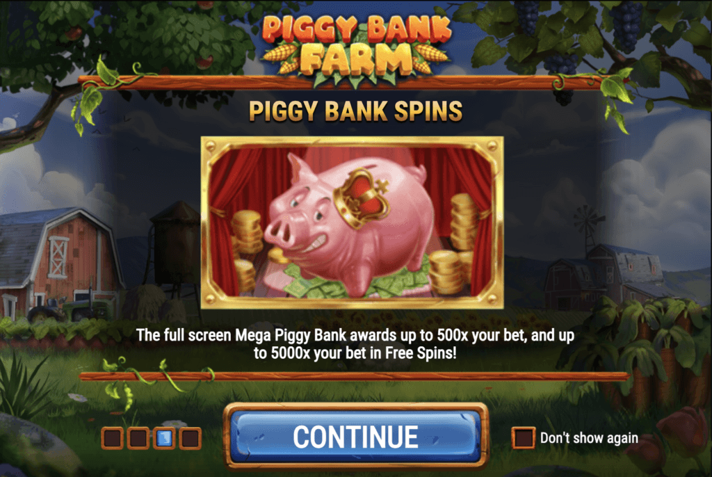 piggy bank spins slot machine