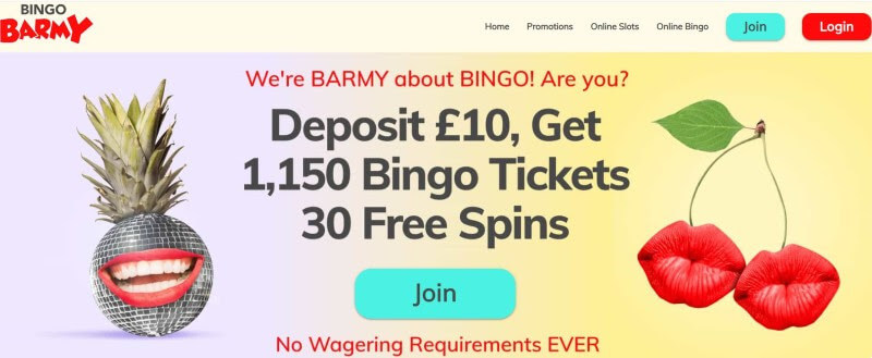 New Sign-Up Bonus with Bingo Barmy: Now with 30 Free Spins