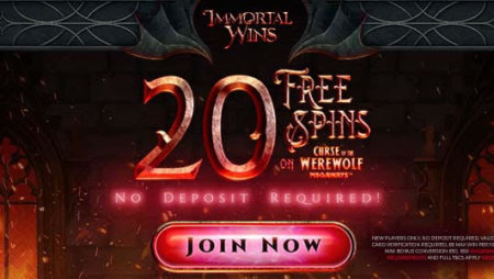 20 Free Spins Alert: No Deposit Required At Immortal Wins